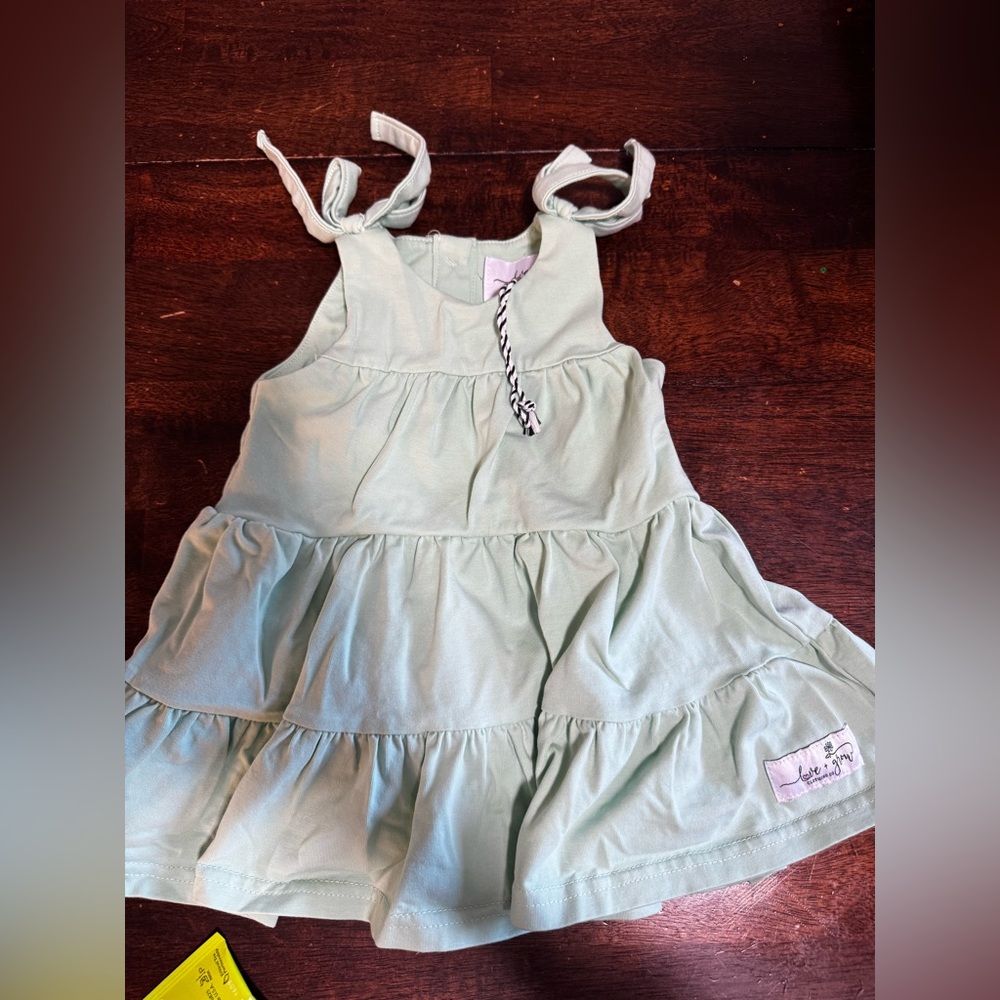 Love Grow Green Baby Dress